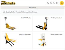 Tablet Screenshot of midlandpallettrucks.com